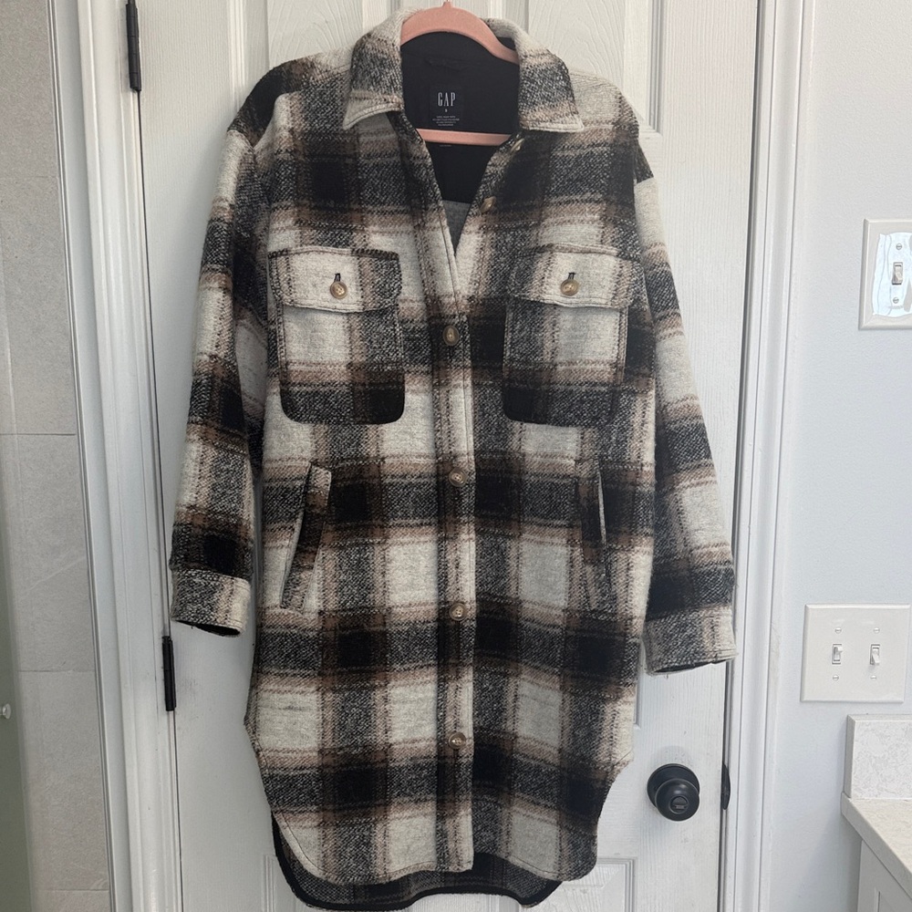 Gap Plaid Shacket - image 1